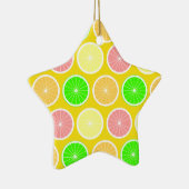 Ornement Étoile En Céramique Citrus (Droite)