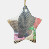 Ornement Étoile En Céramique Cobra dans le panier Imprimer (Droite)