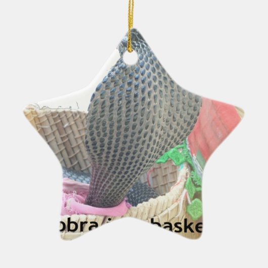 Ornement Étoile En Céramique Cobra dans le panier Imprimer (Devant)