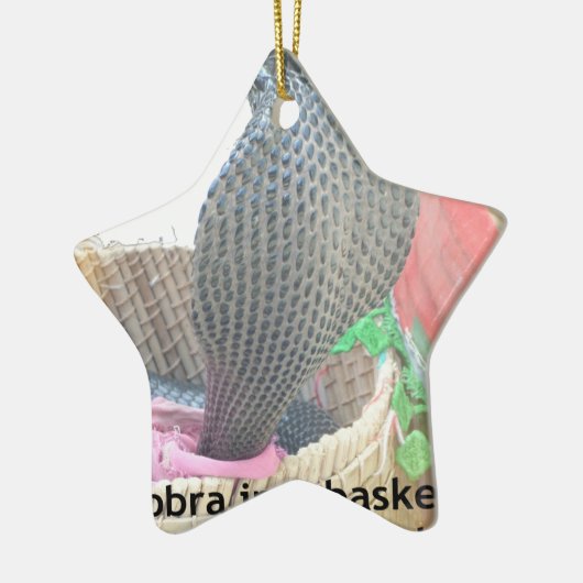 Ornement Étoile En Céramique Cobra dans le panier Imprimer (Gauche)