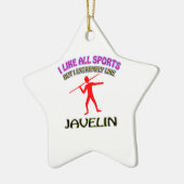 Ornement Étoile En Céramique Conceptions de javelot (Gauche)