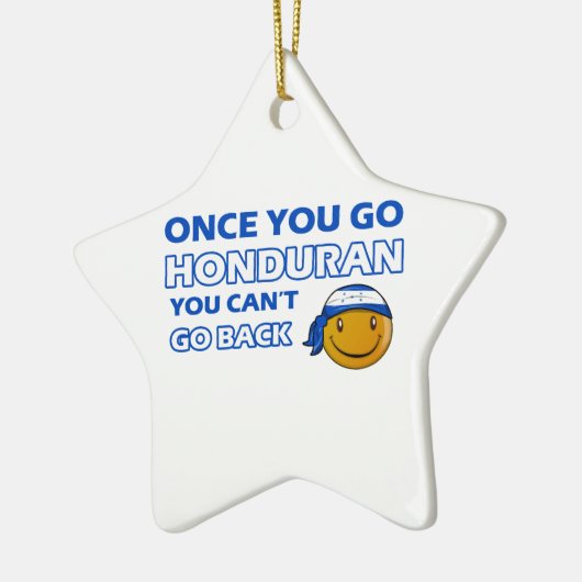 Ornement Étoile En Céramique Conceptions honduriennes (Gauche)