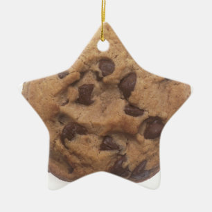 Ornement Étoile En Céramique cookie-aux-puces-de-chocolat-