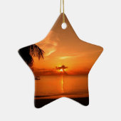 Ornement Étoile En Céramique coucher de soleil (Droite)