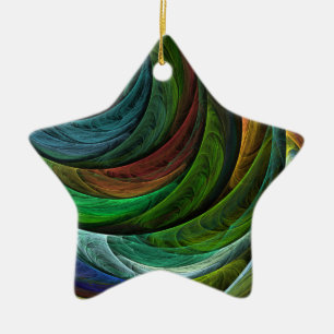 Ornement Étoile En Céramique Couleur Gloire Moderne Art Abstrait Motif Élégant