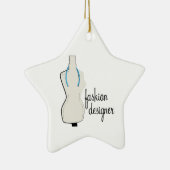 Ornement Étoile En Céramique Couturier (Droite)