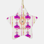 Ornement Étoile En Céramique Créez votre propre bébé amusant Lion Cub Design de (Droite)