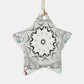 Ornement Étoile En Céramique Culture africaine dynamique : une fusion rose et c (Droite)