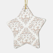 Ornement Étoile En Céramique Damas 3D (Gauche)