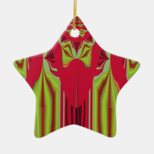 Ornement Étoile En Céramique Design Hakuna Matata sans faille