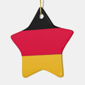 Ornement Étoile En Céramique Drapeau allemand (Gauche)