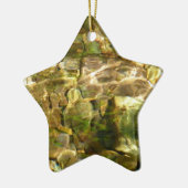 Ornement Étoile En Céramique Eau de sources chaudes Green-Gold Nature (Gauche)