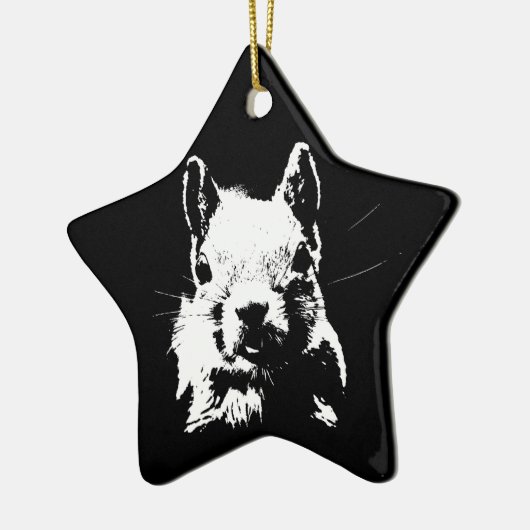 Ornement Étoile En Céramique Écureuil (Gauche)