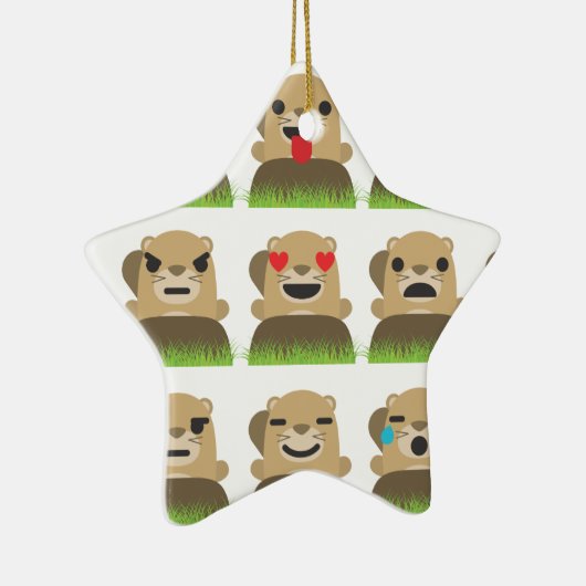 Ornement Étoile En Céramique emojis (Droite)