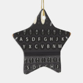 Ornement Étoile En Céramique Enigma Machine technology (Droite)