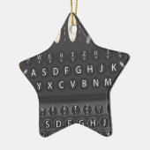 Ornement Étoile En Céramique Enigma Machine technology (Gauche)
