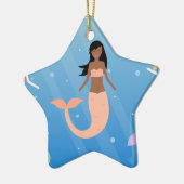 Ornement Étoile En Céramique équipe de sirènes (Gauche)