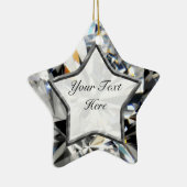 Ornement Étoile En Céramique Étoile blanche de gemme (Droite)