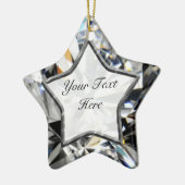 Ornement Étoile En Céramique Étoile blanche de gemme (Gauche)