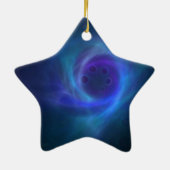 Ornement Étoile En Céramique Étoile pour arbre de Noël (Dos)