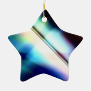 Ornement Étoile En Céramique Étoile pour sapin de Noël