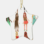 Ornement Étoile En Céramique FashionWorld (Gauche)