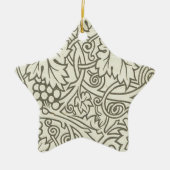 Ornement Étoile En Céramique Fond d'écran William Morris Grapevine Sage (Devant)