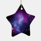 Ornement Étoile En Céramique Galaxie violette Cluster Espace céleste Photo Star (Droite)