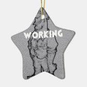 Ornement Étoile En Céramique Heures supplémentaires (Gauche)