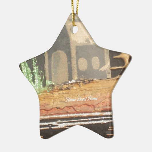 Ornement Étoile En Céramique Home Sweet Home Art Imprimer (Gauche)