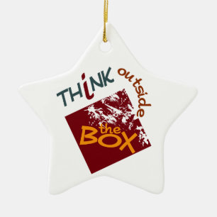 Ornement Étoile En Céramique Hors De La Boîte