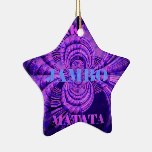 Ornement Étoile En Céramique Impression d'art Cosmic Hakuna (Droite)