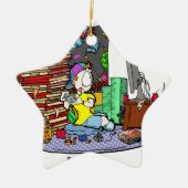 Ornement Étoile En Céramique Jouer n'est PAS un passe-temps (Devant)