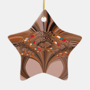 Ornement Étoile En Céramique Kenya HakunaMatata Tradition Couleurs designs.png