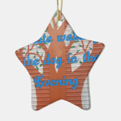 Ornement Étoile En Céramique "Le chien du soir marche effrayant" - Je déteste m (Gauche)