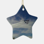 Ornement Étoile En Céramique Les anges bleus (Droite)