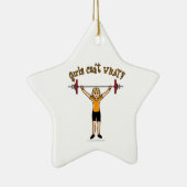 Ornement Étoile En Céramique Lifter de poids (Blonde) (Droite)