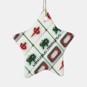 Ornement Étoile En Céramique Mahjong Dragons (Droite)