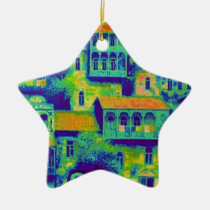 Ornement Étoile En Céramique maison