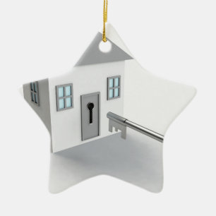 Ornement Étoile En Céramique Maison principale, vrai agent immobilier, se