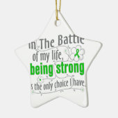 Ornement Étoile En Céramique Maladie rénale en bataille (Gauche)