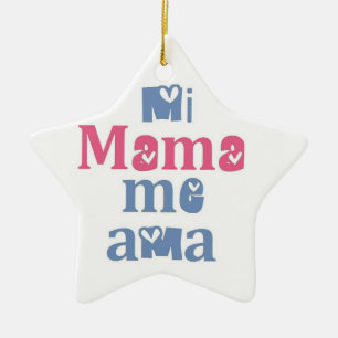 Ornement Étoile En Céramique Maman Me Ama de MI