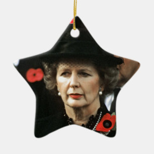 Ornement Étoile En Céramique Margaret Thatcher Premier ministre