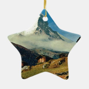 Ornement Étoile En Céramique Matterhorn, Zermatt, Suisse