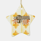 Ornement Étoile En Céramique Merci pour vous (Droite)