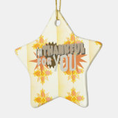 Ornement Étoile En Céramique Merci pour vous (Gauche)