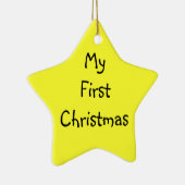 Ornement Étoile En Céramique Mon premier Noël (Droite)