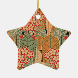 Ornement Étoile En Céramique Motif Art Nouveau #1 à Emporio Moffa