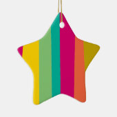 Ornement Étoile En Céramique motif coloré (Droite)