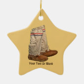 Ornement Étoile En Céramique Mukluks (Devant)